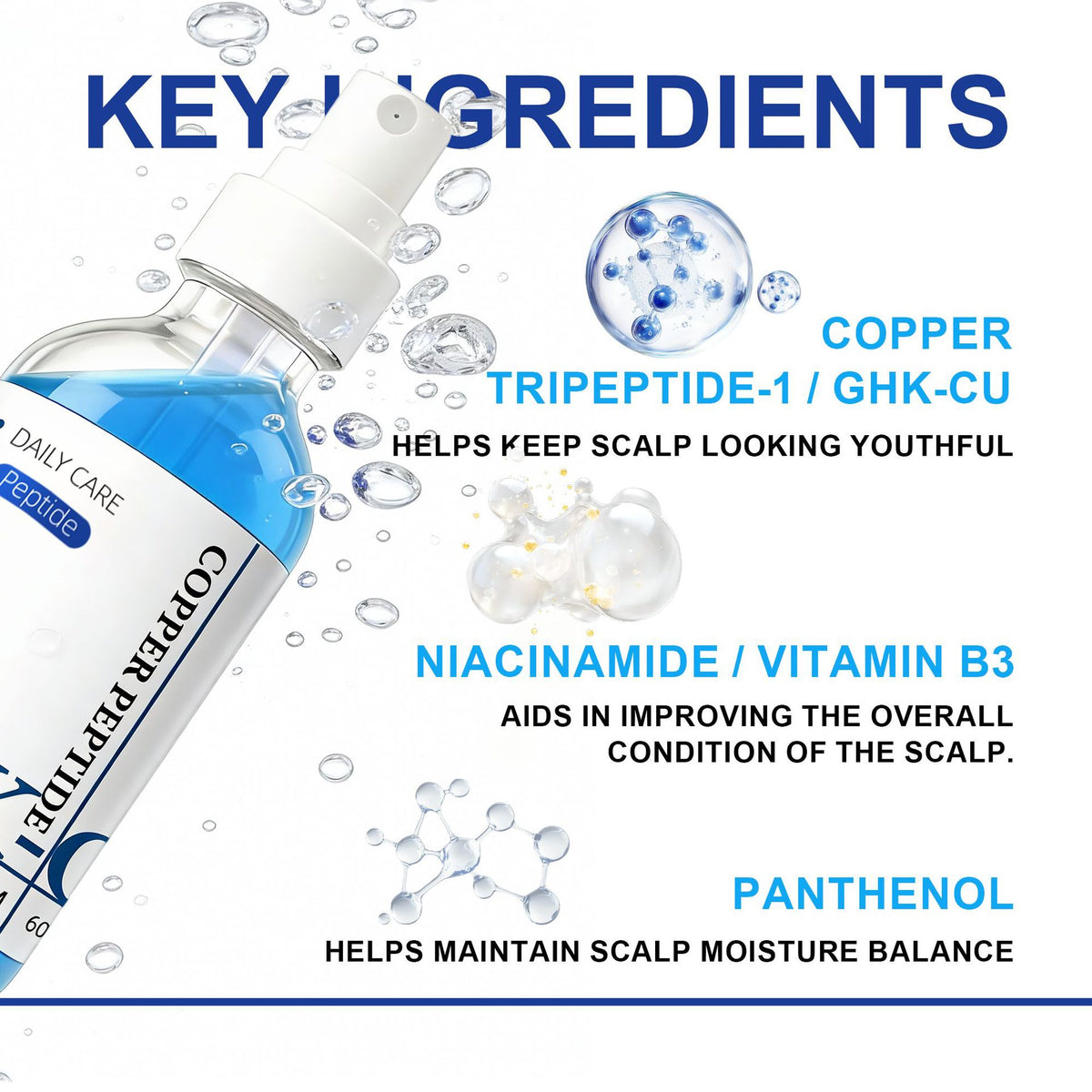 GHK-Cu Copper Peptide Hair Essence Spray